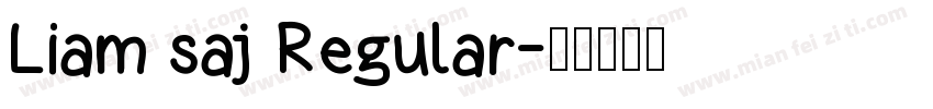 Liam saj Regular字体转换
